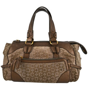 Celine Vintage Monogram Triomphe Top Handle Bag